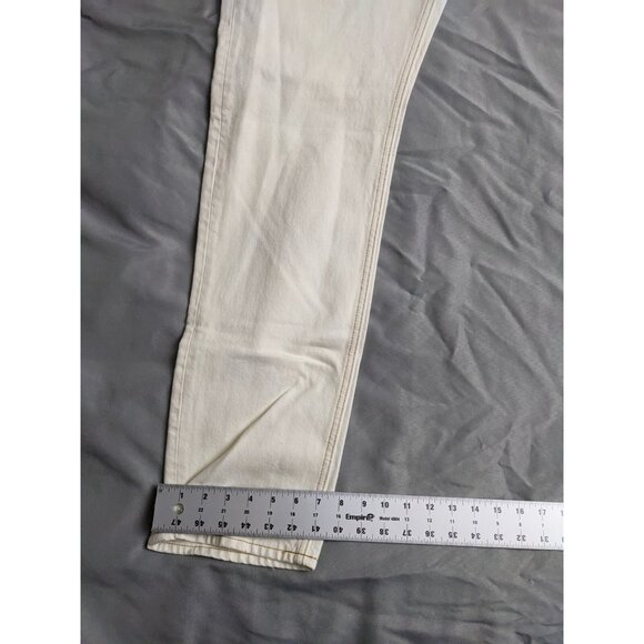 Gap x Ami Paris Alexandre Mattiussi Jeans Beige Denim Cotton Mens Size 36X34 - Picture 12 of 12